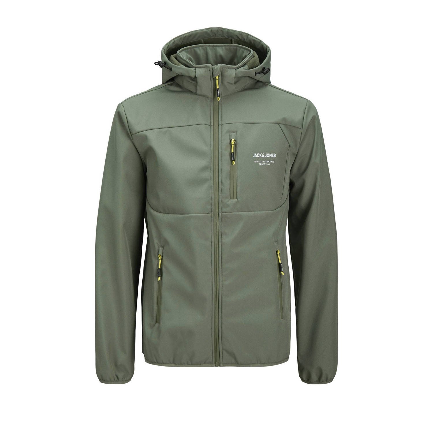 Jack & jones Theo Softshell Jas in Agave Green Heren