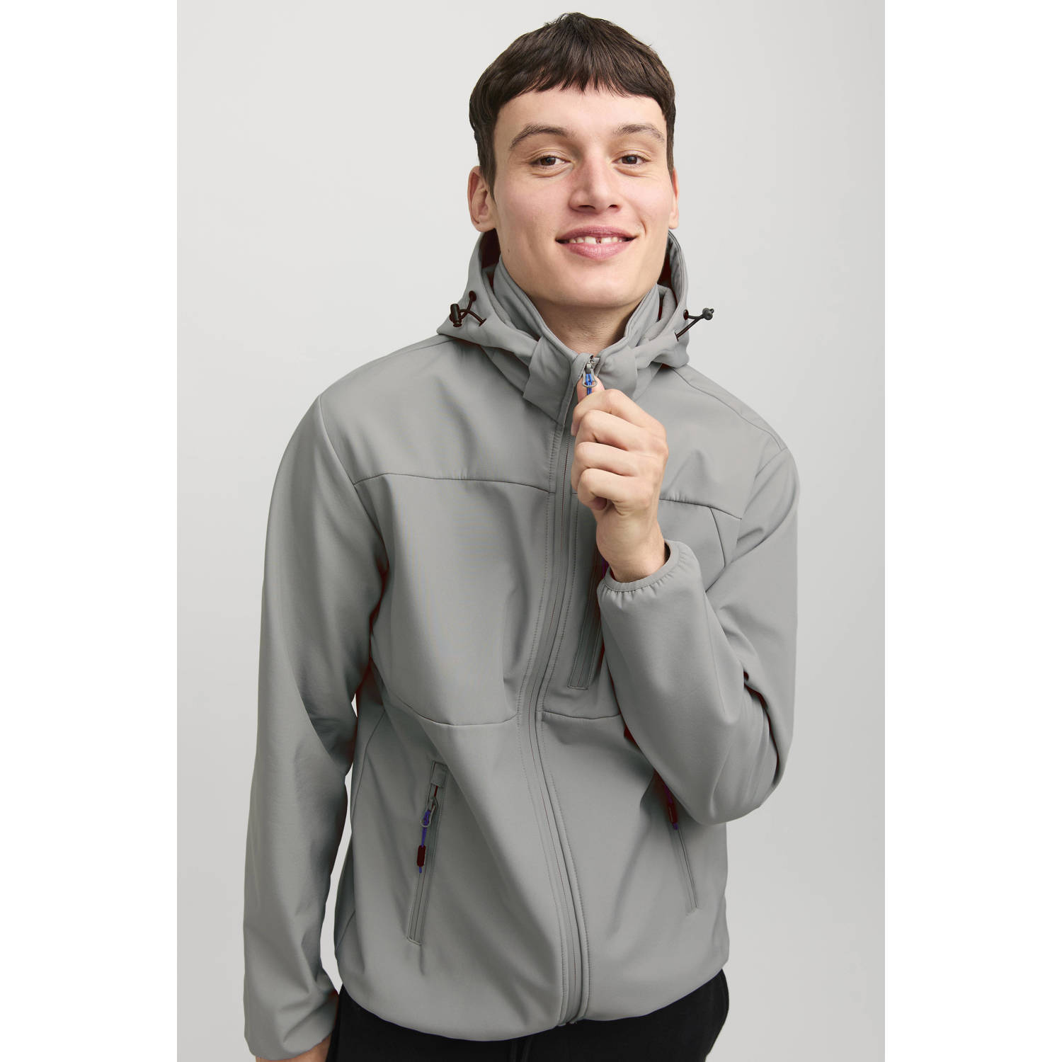 JACK & JONES softshell jas grijs