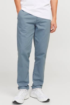 slim chino blauw