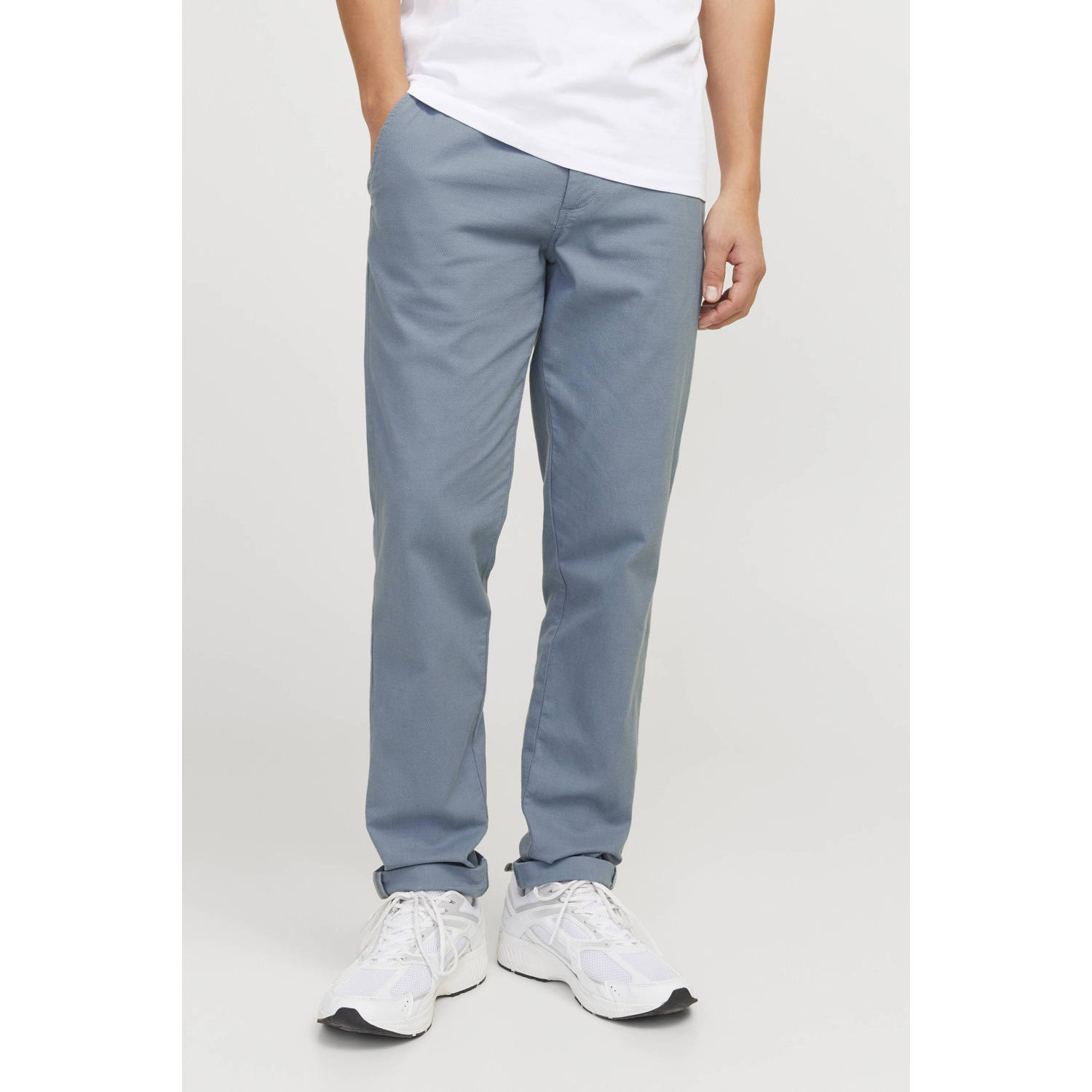 JACK & JONES PANTS STUDIO slim chino blauw