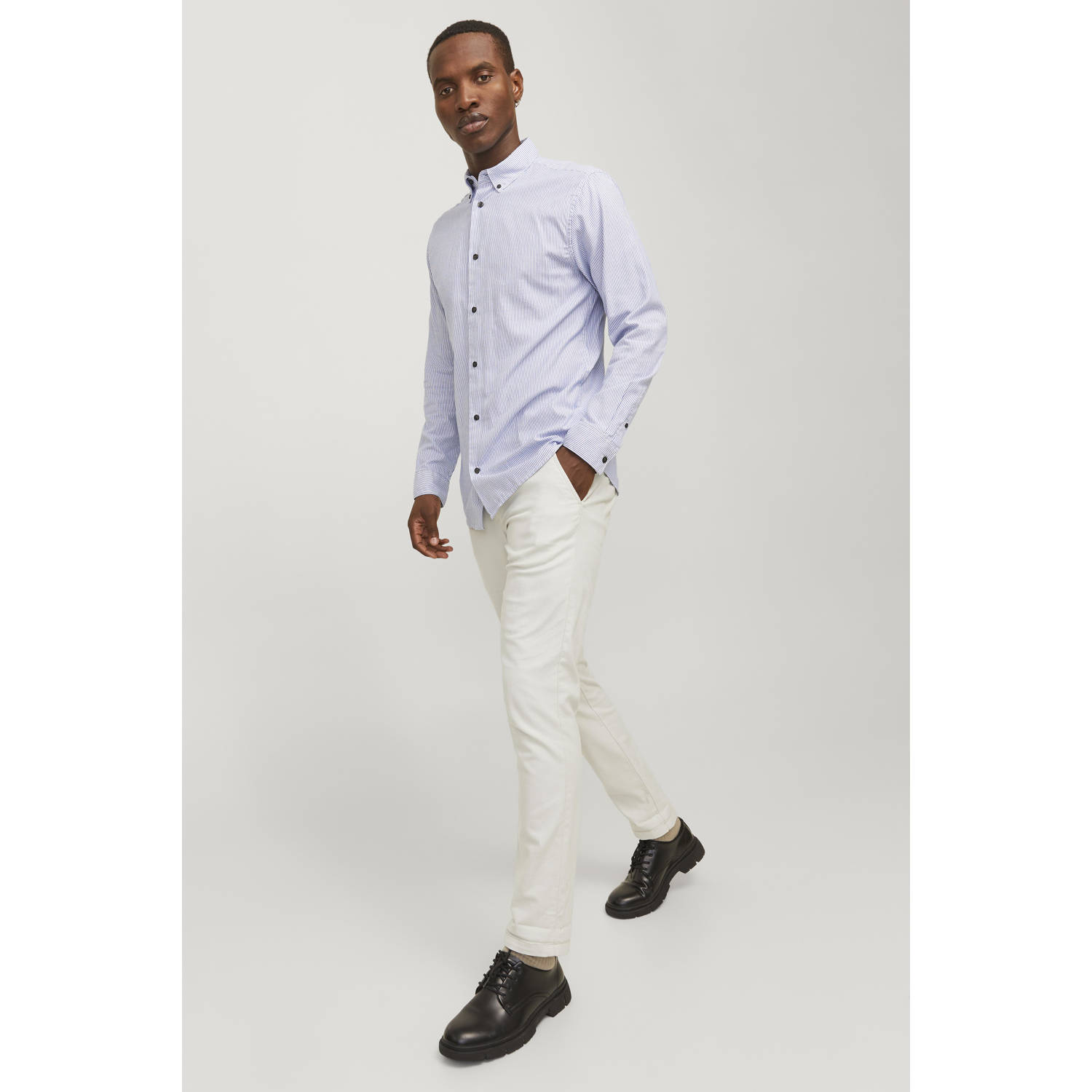 JACK & JONES PANTS STUDIO slim chino ecru