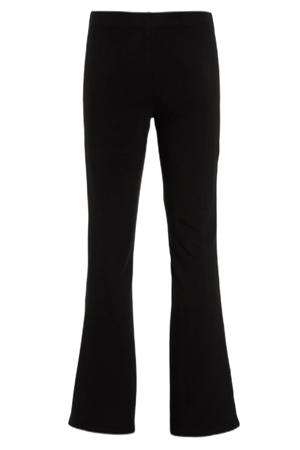 flared fleece legging zwart
