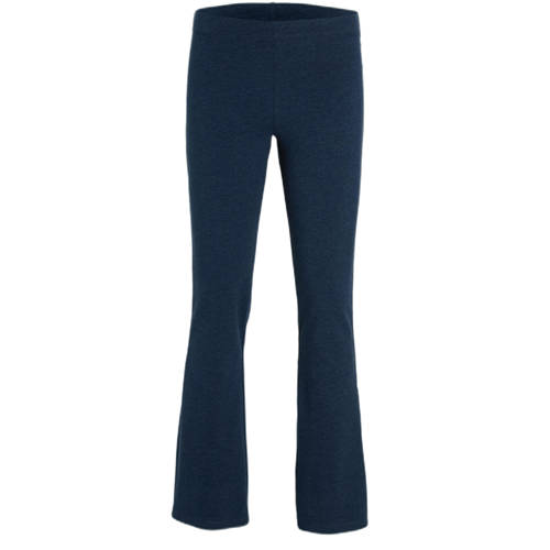 anytime flared legging donkerblauw melange afbeelding