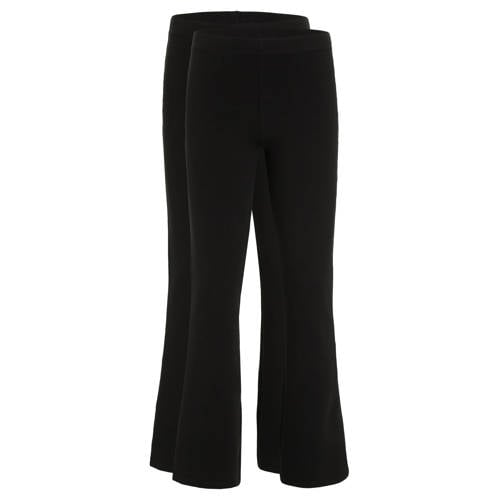 anytime flared legging zwart - set van 2 afbeelding