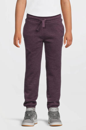 fleece joggingbroek paars melange