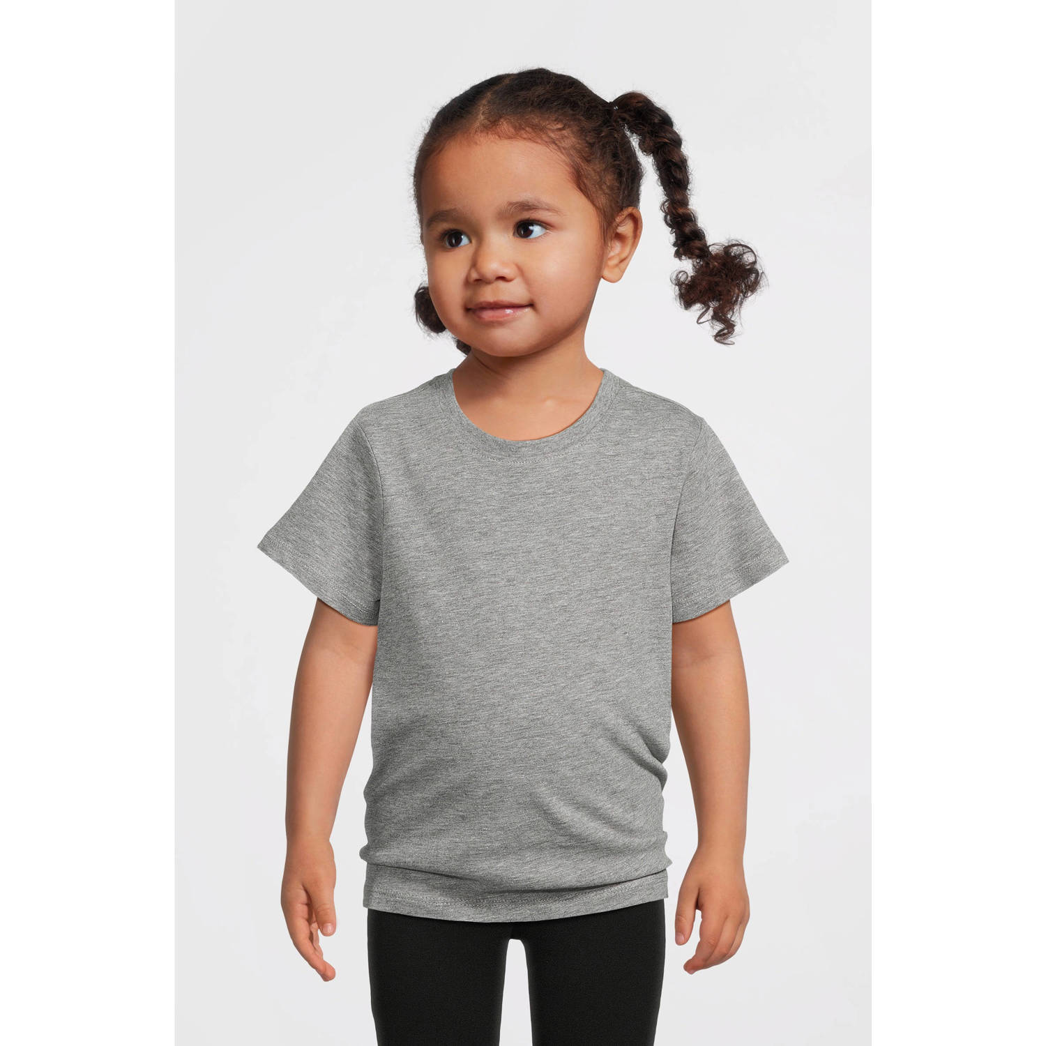Anytime T-shirt grijs melange