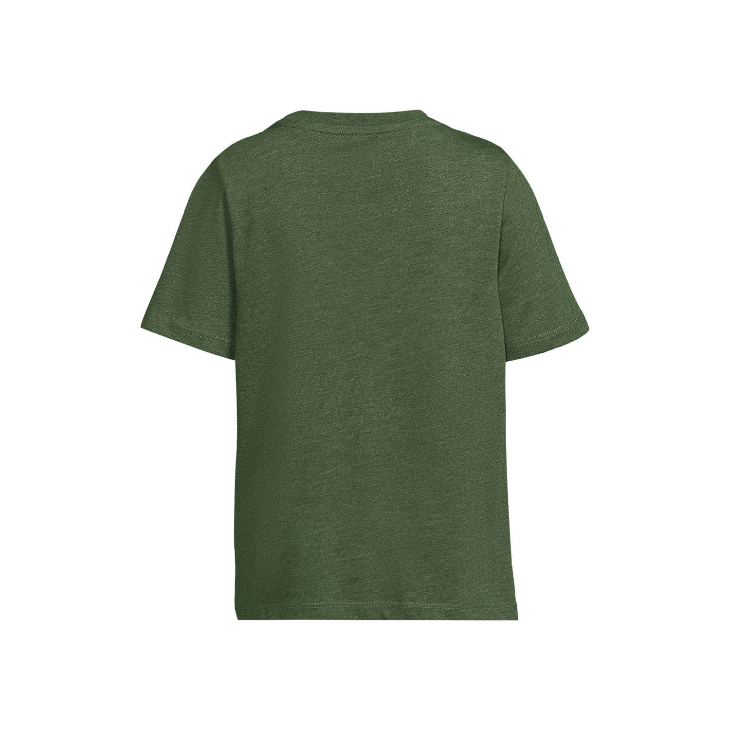 anytime T-shirt groen melange
