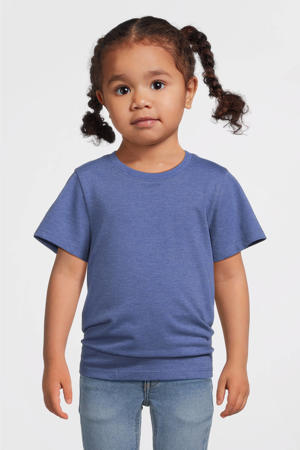 T-shirt blauw  melange