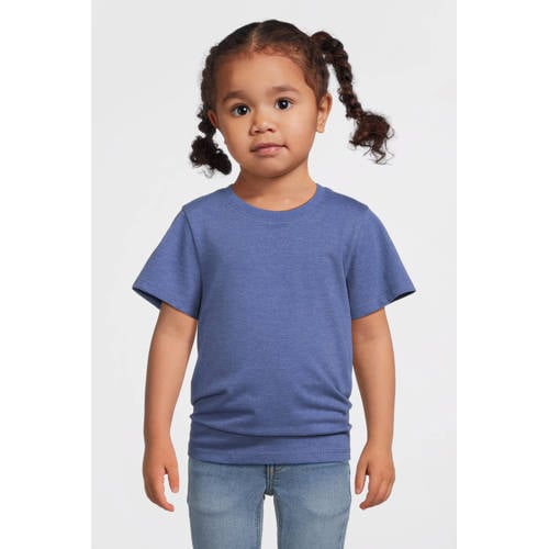 anytime T-shirt blauw melange afbeelding