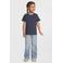 Anytime T-shirt donkerblauw melange