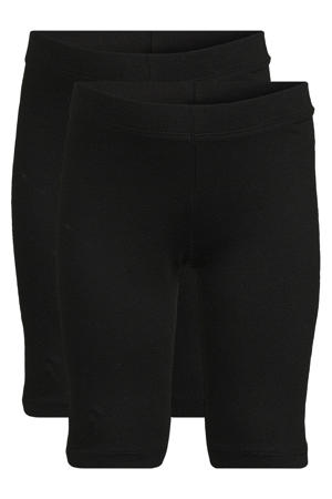 biker shorts zwart (set van 2)