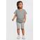 Anytime skinny biker shorts grijs melange