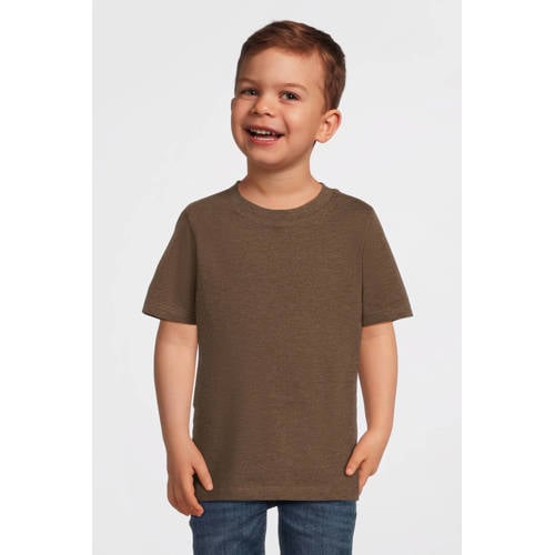 anytime T-shirt bruin melange afbeelding