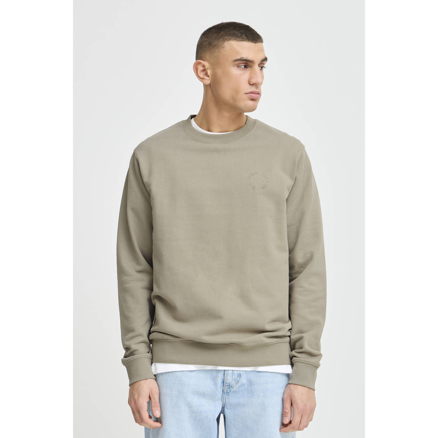 Solid sweater beige