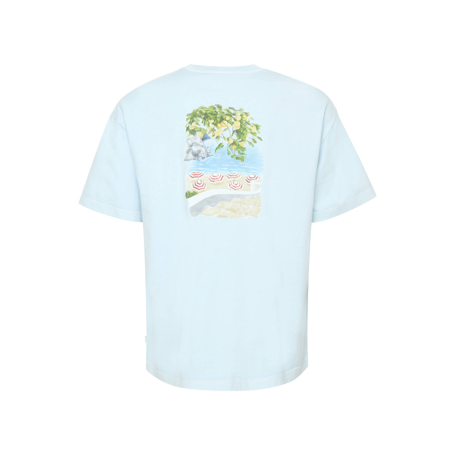 Solid T-shirt lichtblauw