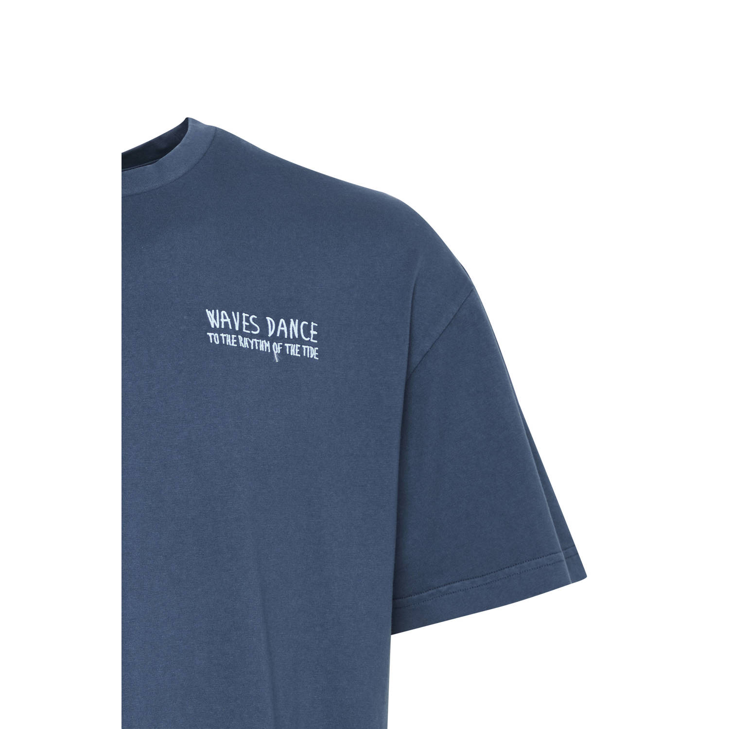 Solid T-shirt donkerblauw