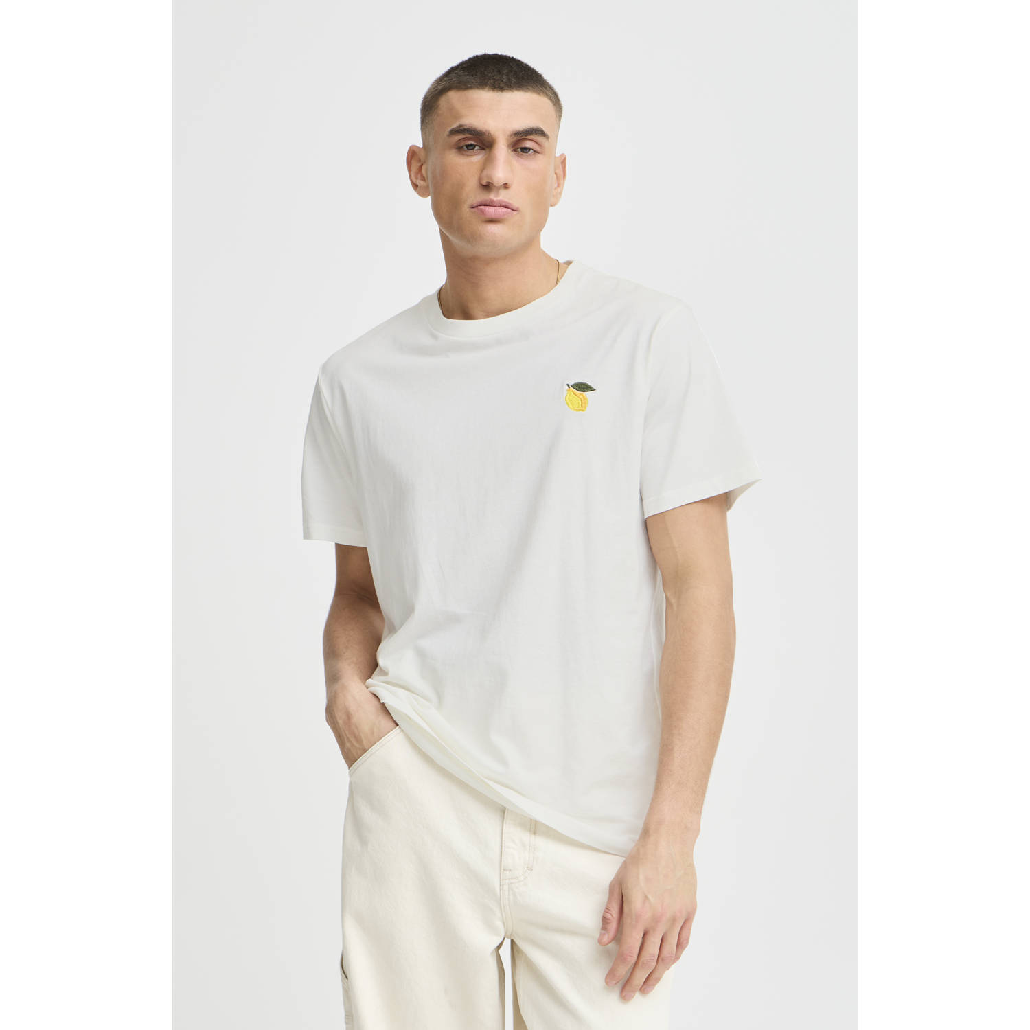 Solid T-shirt wit