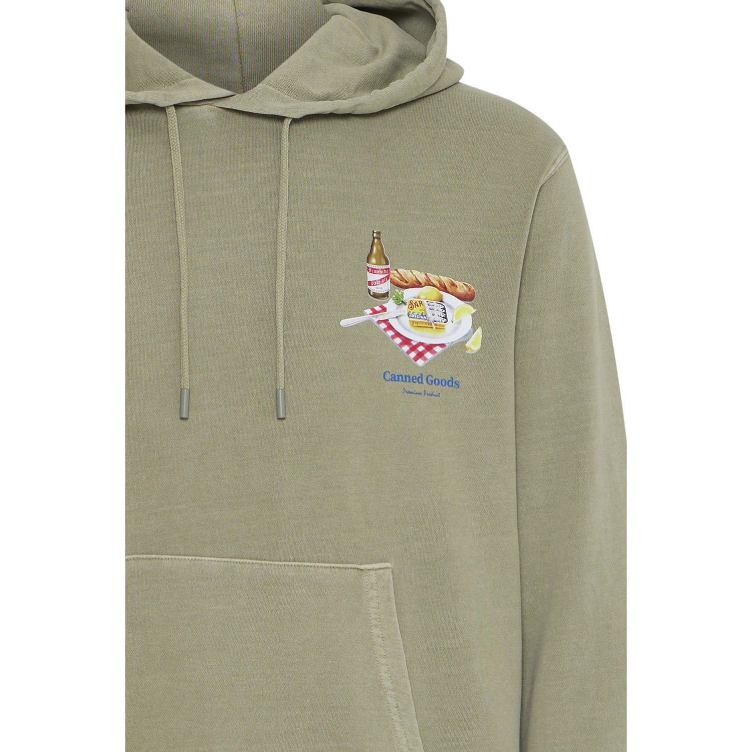 Solid hoodie groen