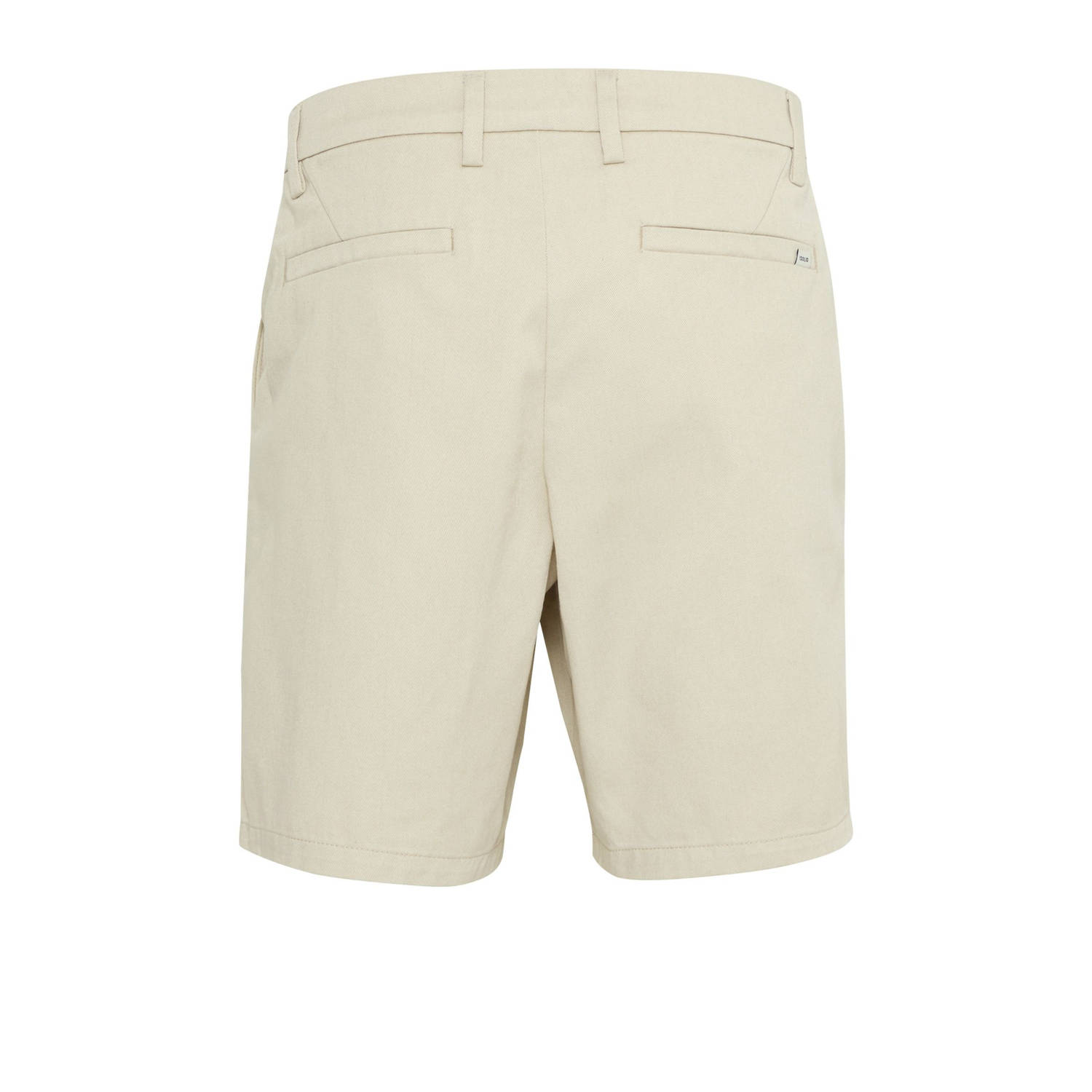 Solid regular chino short