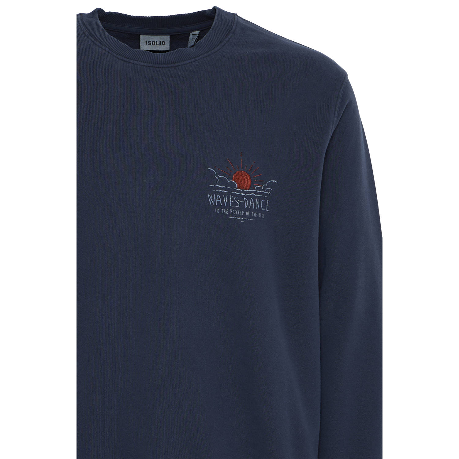 Solid sweater donkerblauw