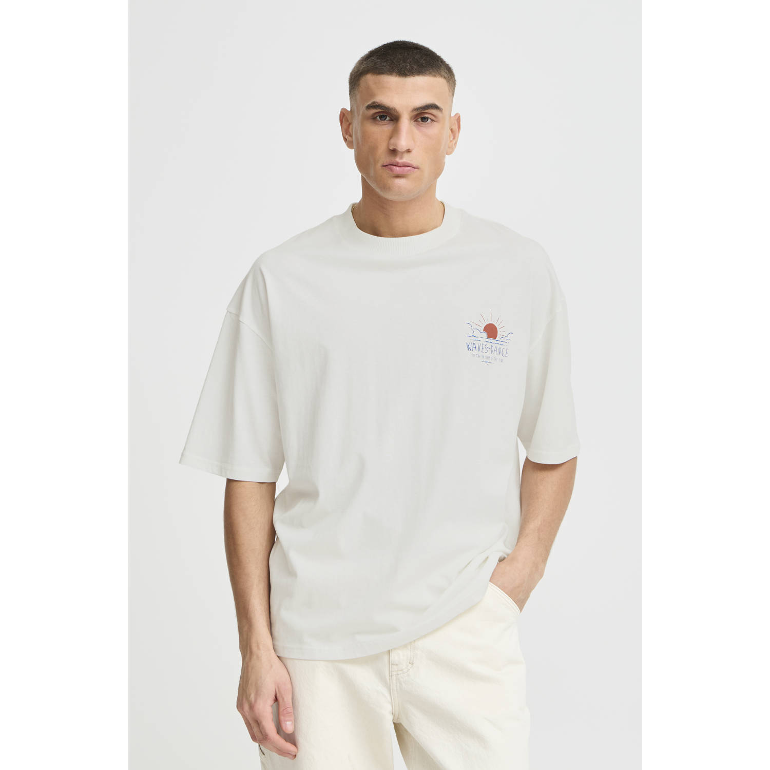 Solid T-shirt wit