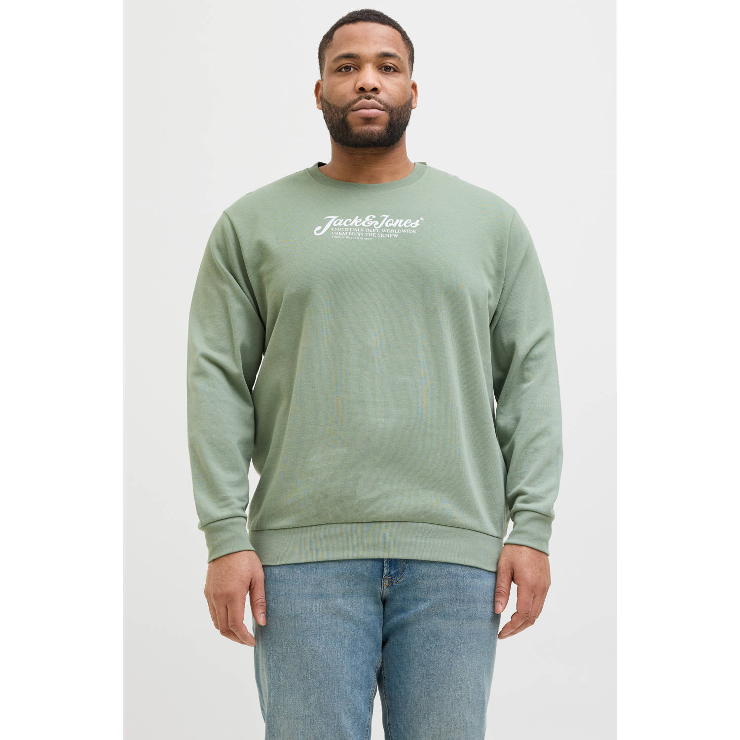 JACK & JONES PLUS SIZE sweater groen