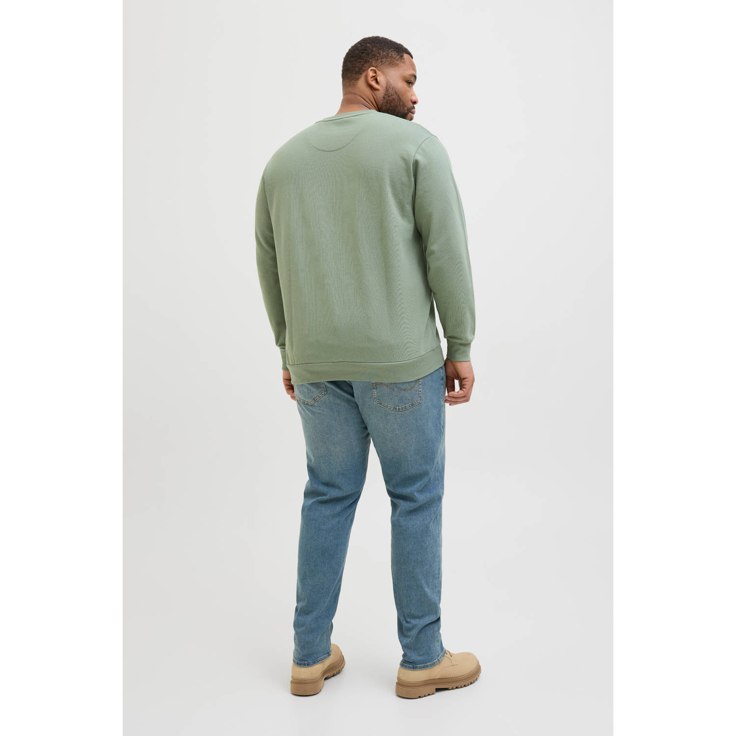 JACK & JONES PLUS SIZE sweater groen