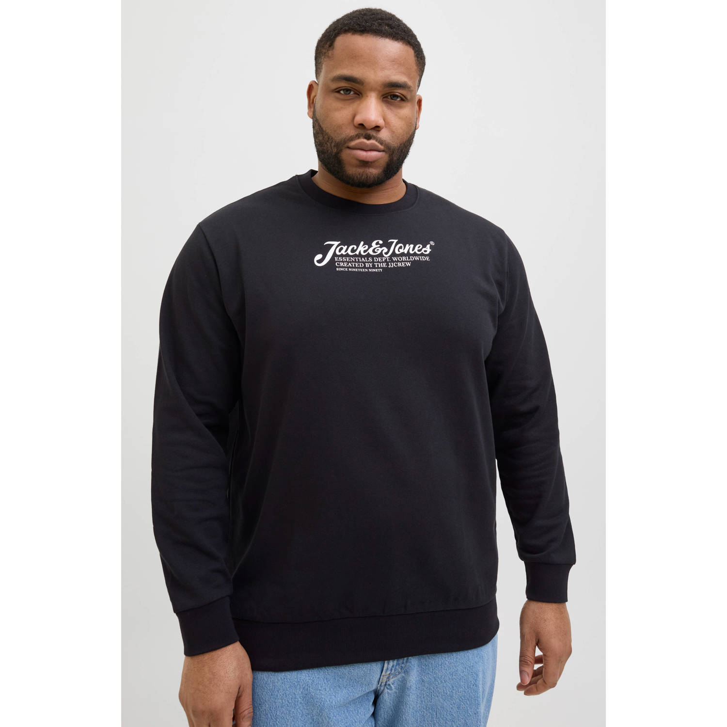 JACK & JONES PLUS SIZE sweater zwart