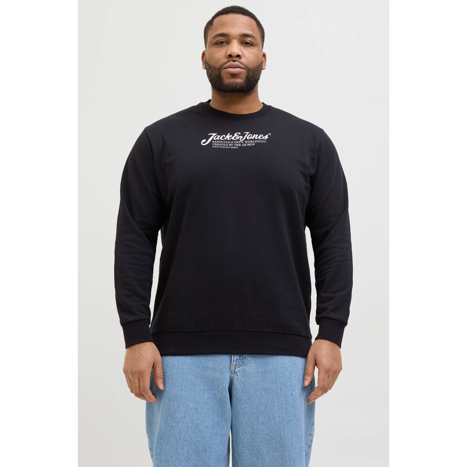 JACK & JONES PLUS SIZE sweater zwart