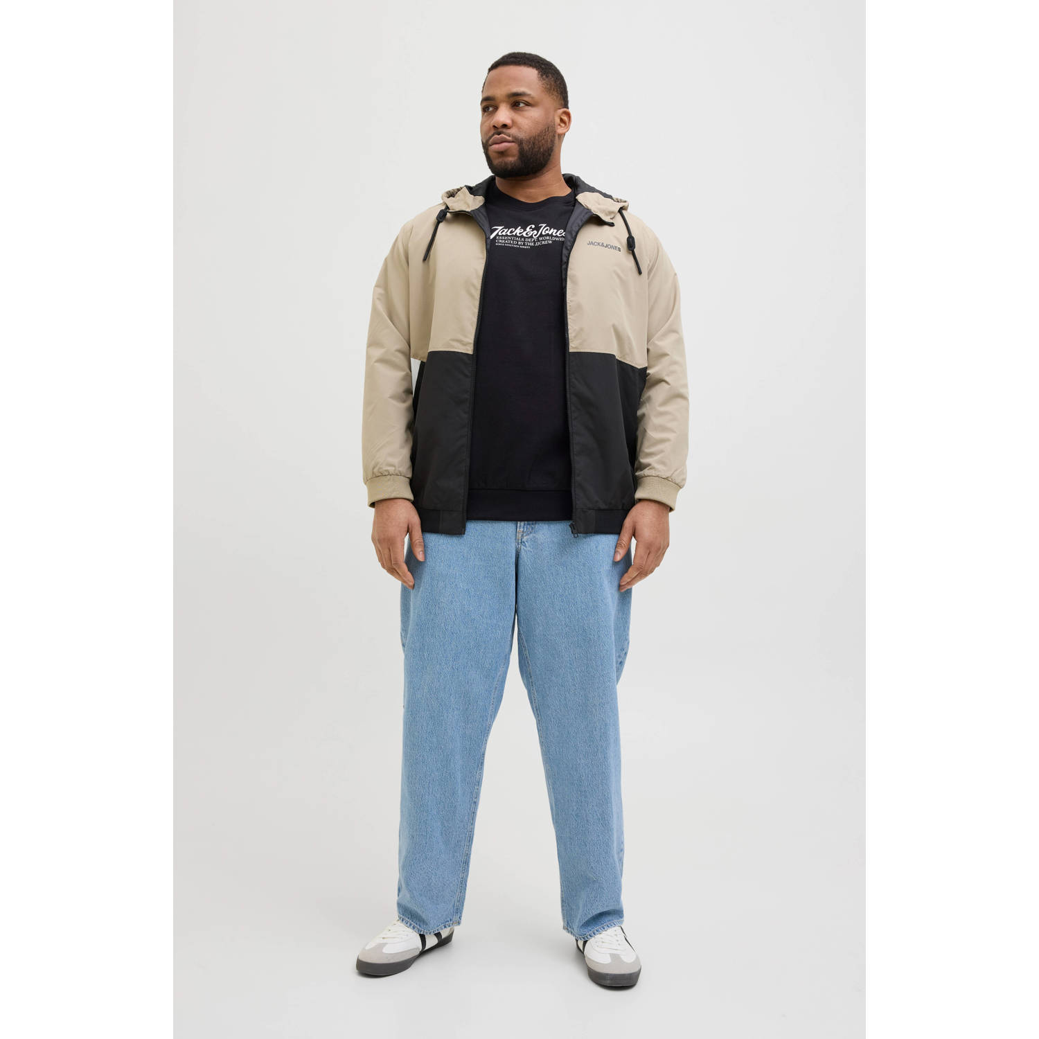 JACK & JONES PLUS SIZE sweater zwart