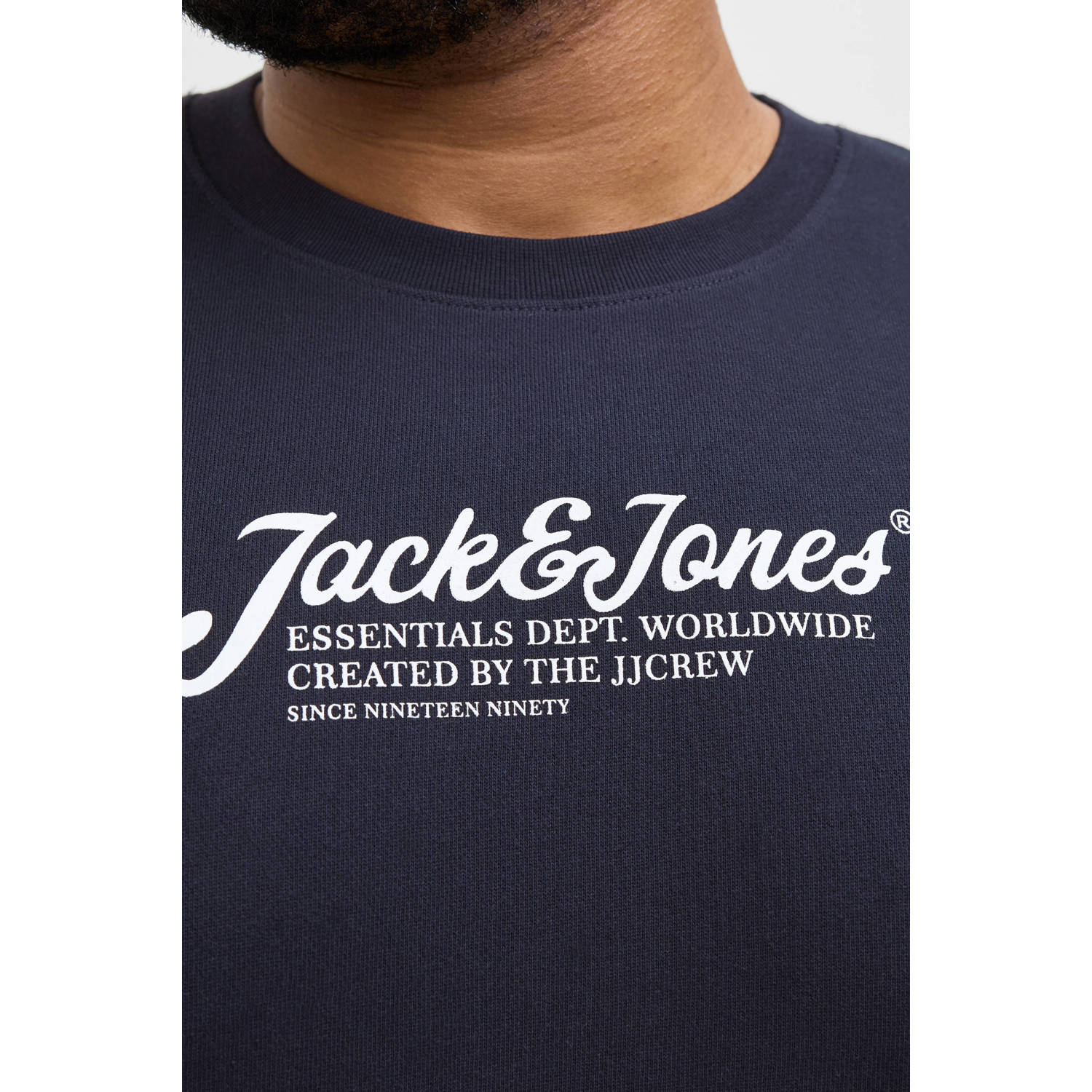 JACK & JONES PLUS SIZE sweater donkerblauw