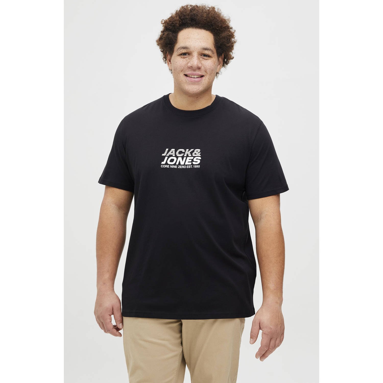 JACK & JONES PLUS SIZE T-shirt zwart