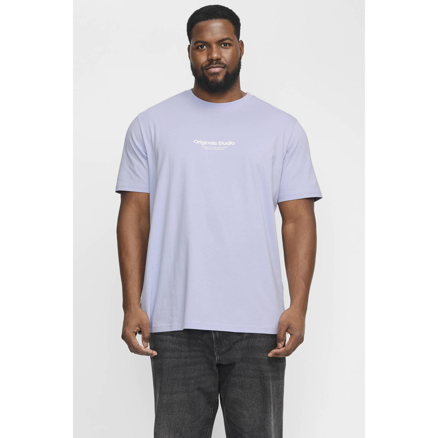 Jack & Jones PlusSize Shirt met korte mouwen JORVESTERBRO TEE SS CREW NECK NOOS PLS