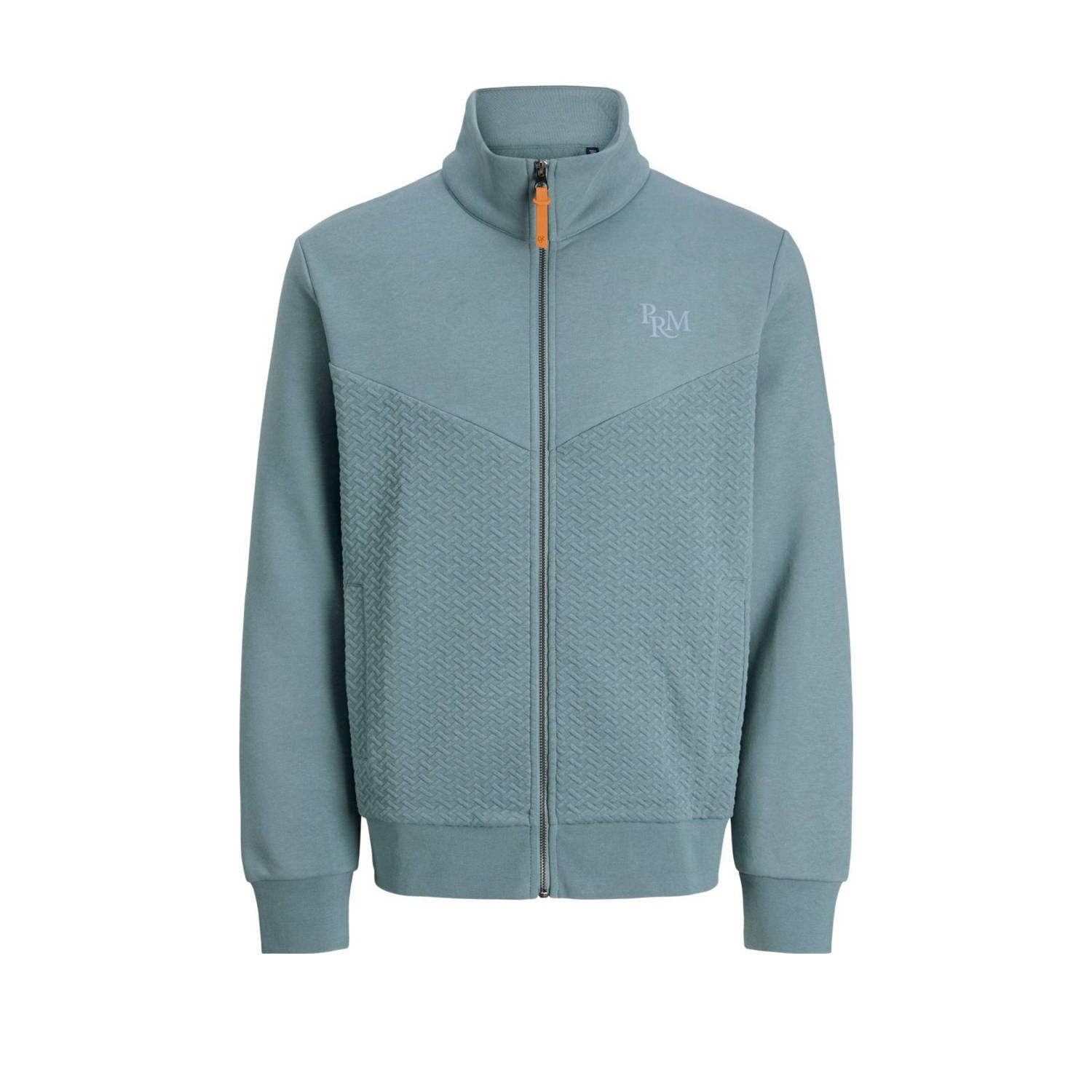 JACK & JONES PLUS SIZE sweatvest met textuur blauw