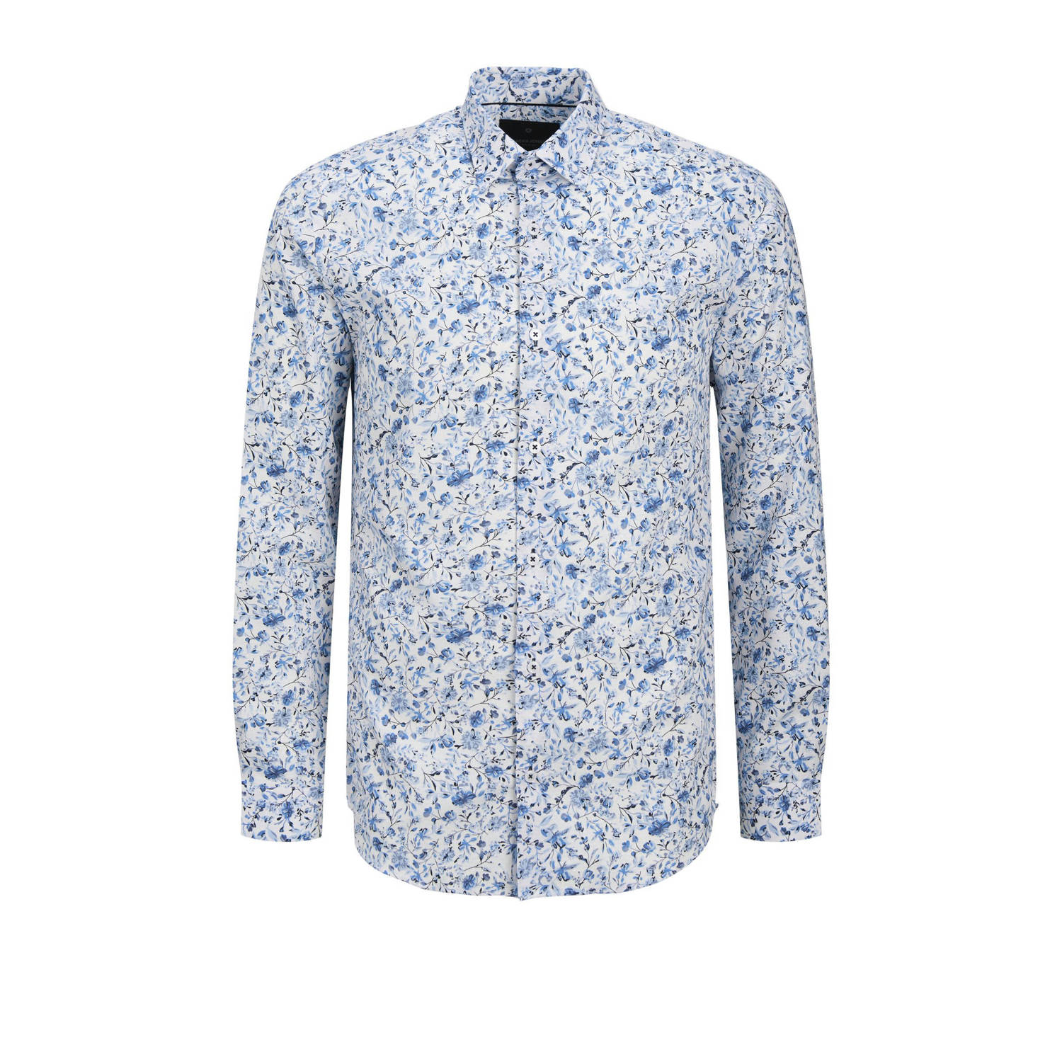 JACK & JONES PLUS SIZE casual overhemd blauw
