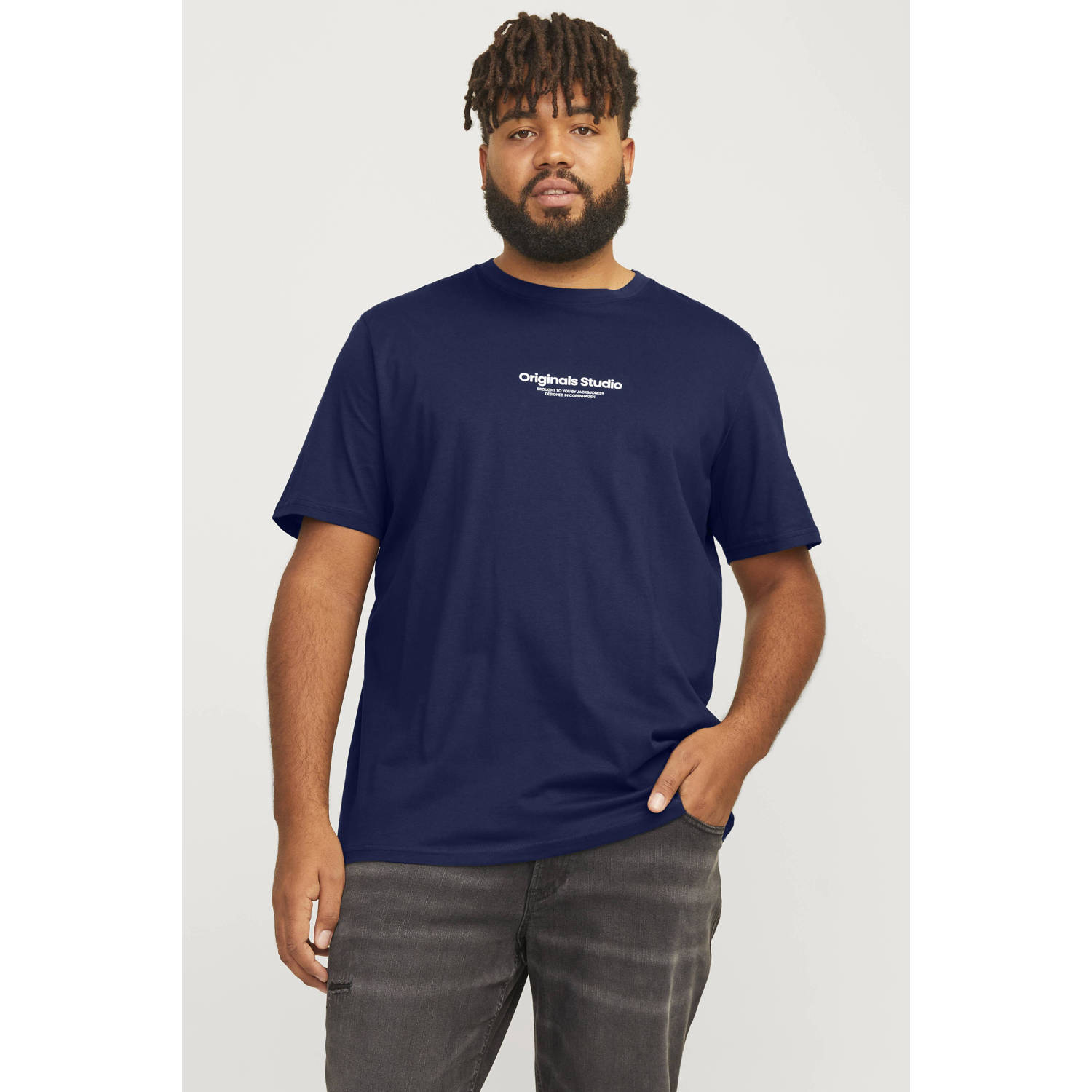 JACK & JONES PLUS SIZE T-shirt blauw
