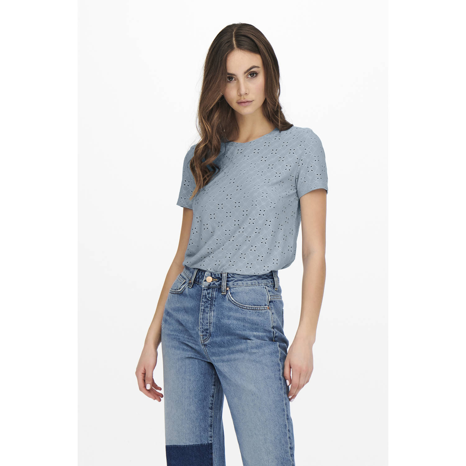 JDY top broderie