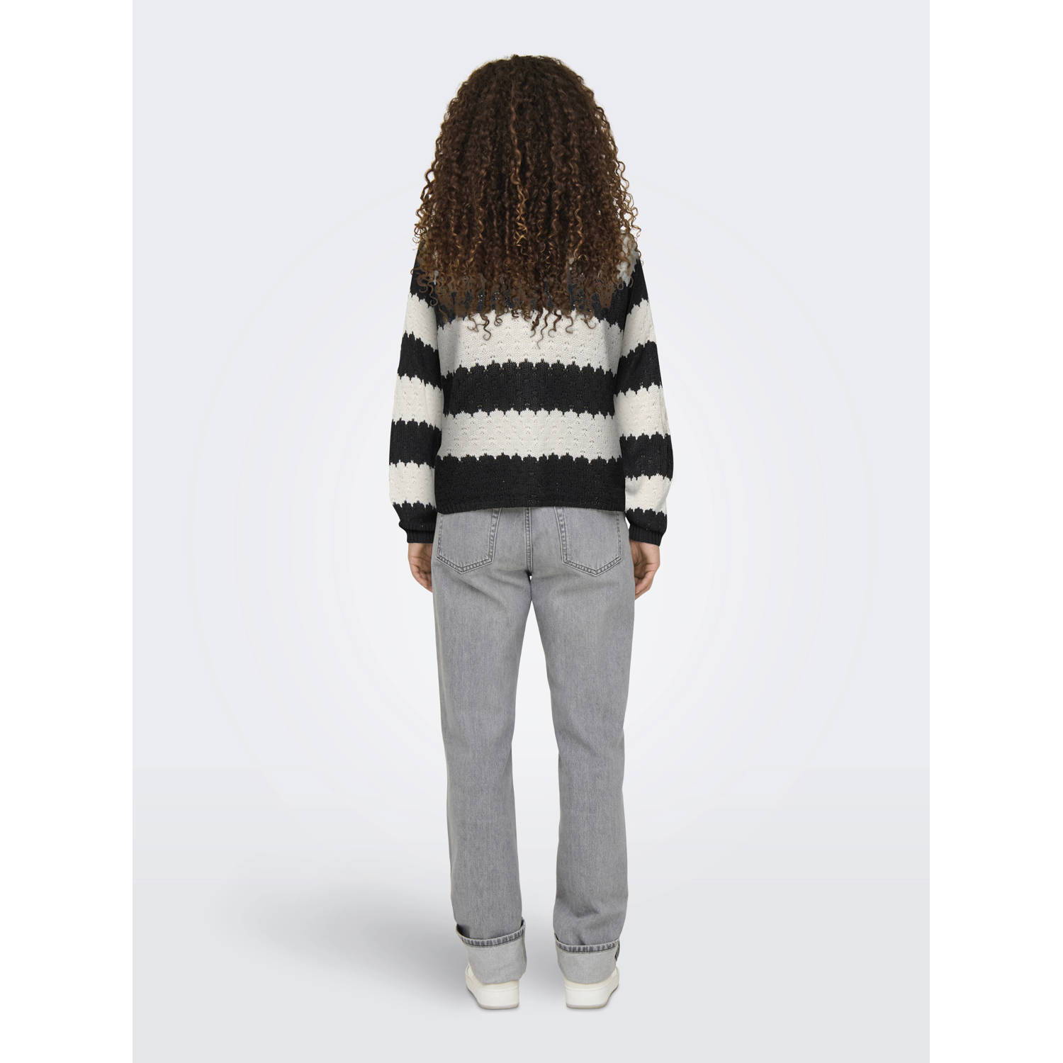 JDY pullover zwart gebreid