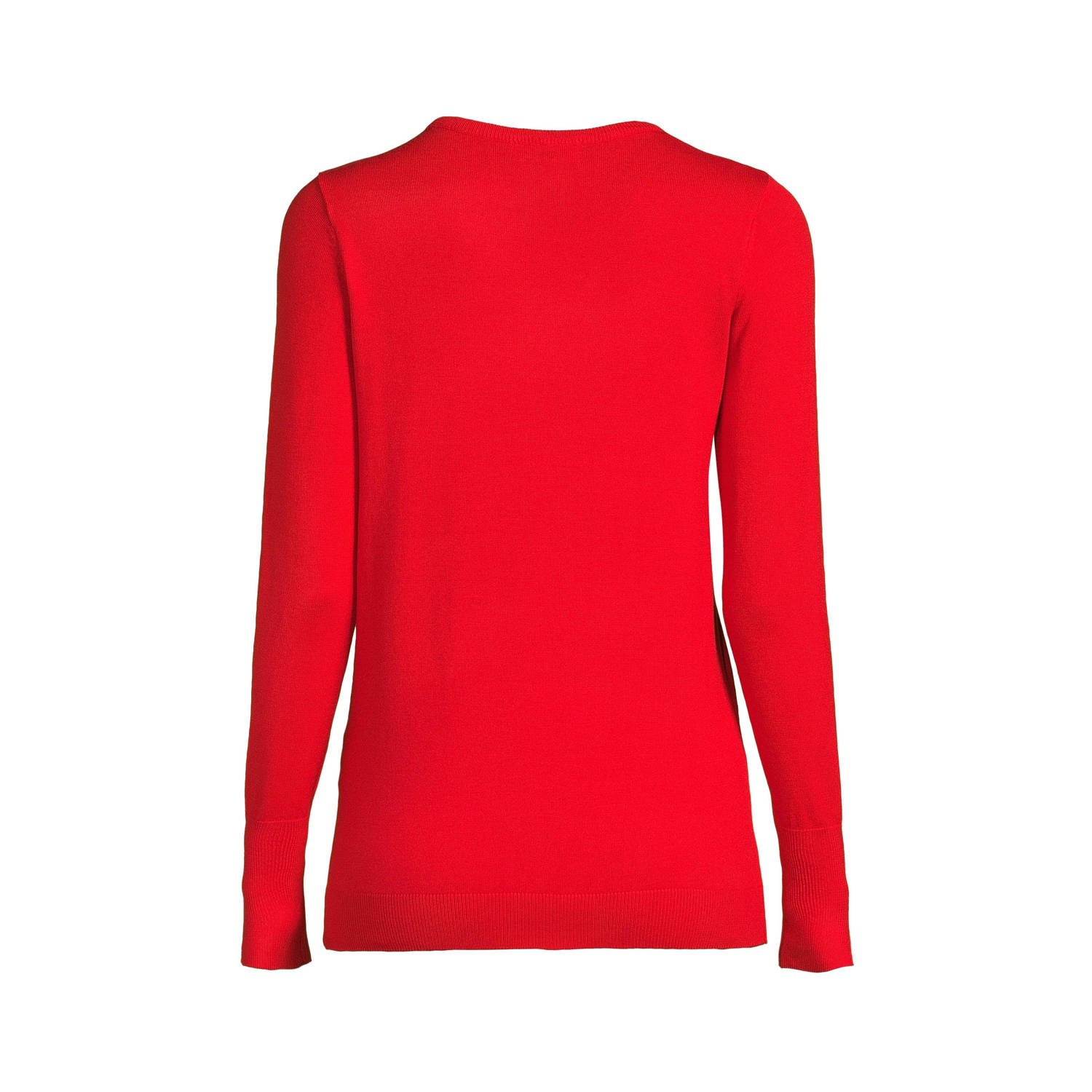 anytime fijngebreide trui rood