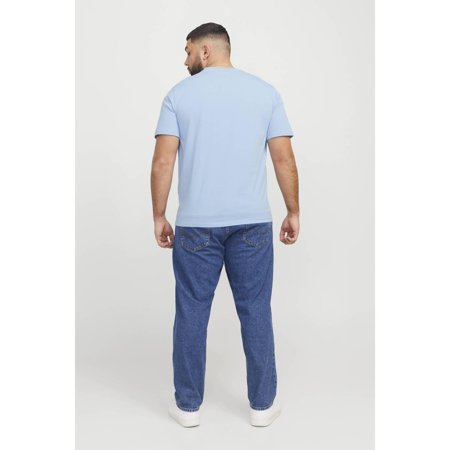JACK & JONES PLUS SIZE T-shirt lichtblauw