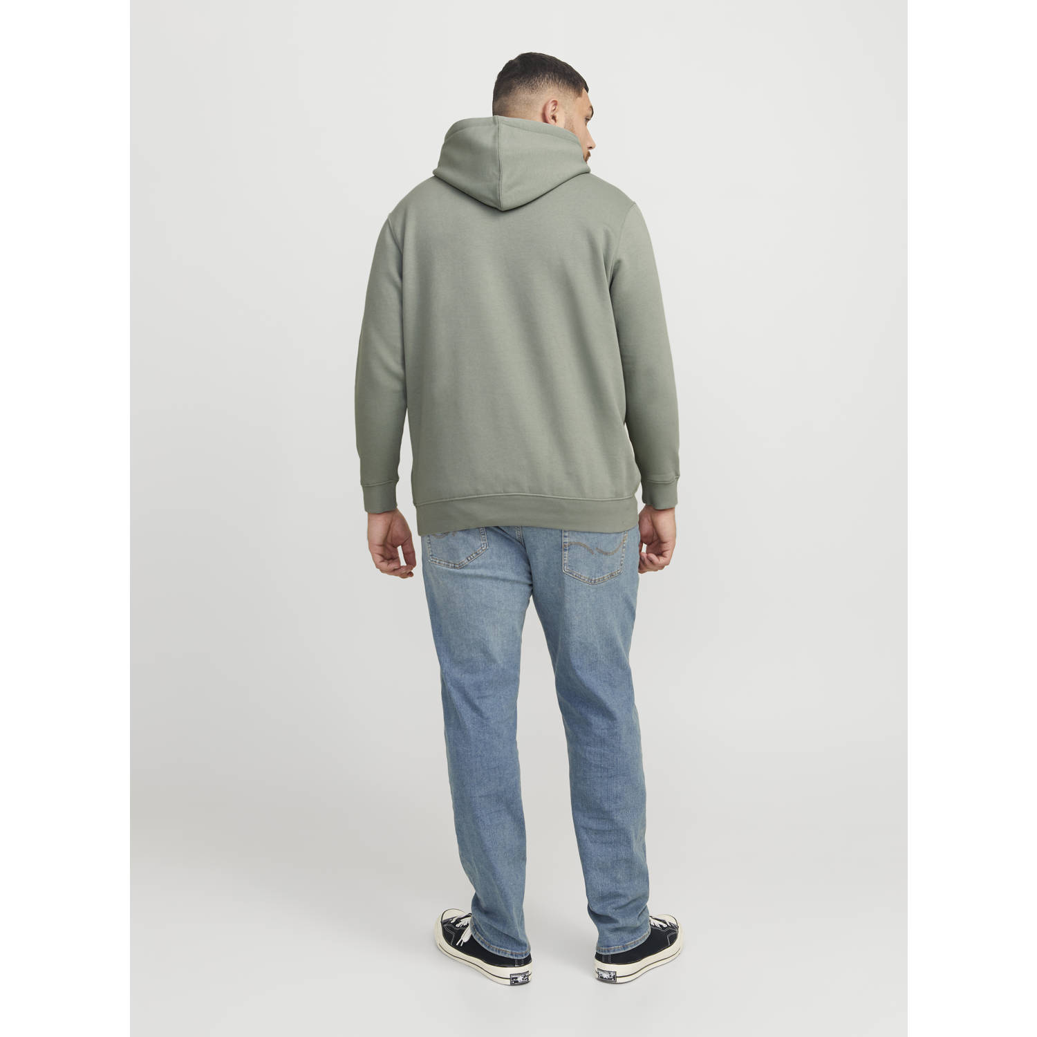 JACK & JONES PLUS SIZE hoodie groen