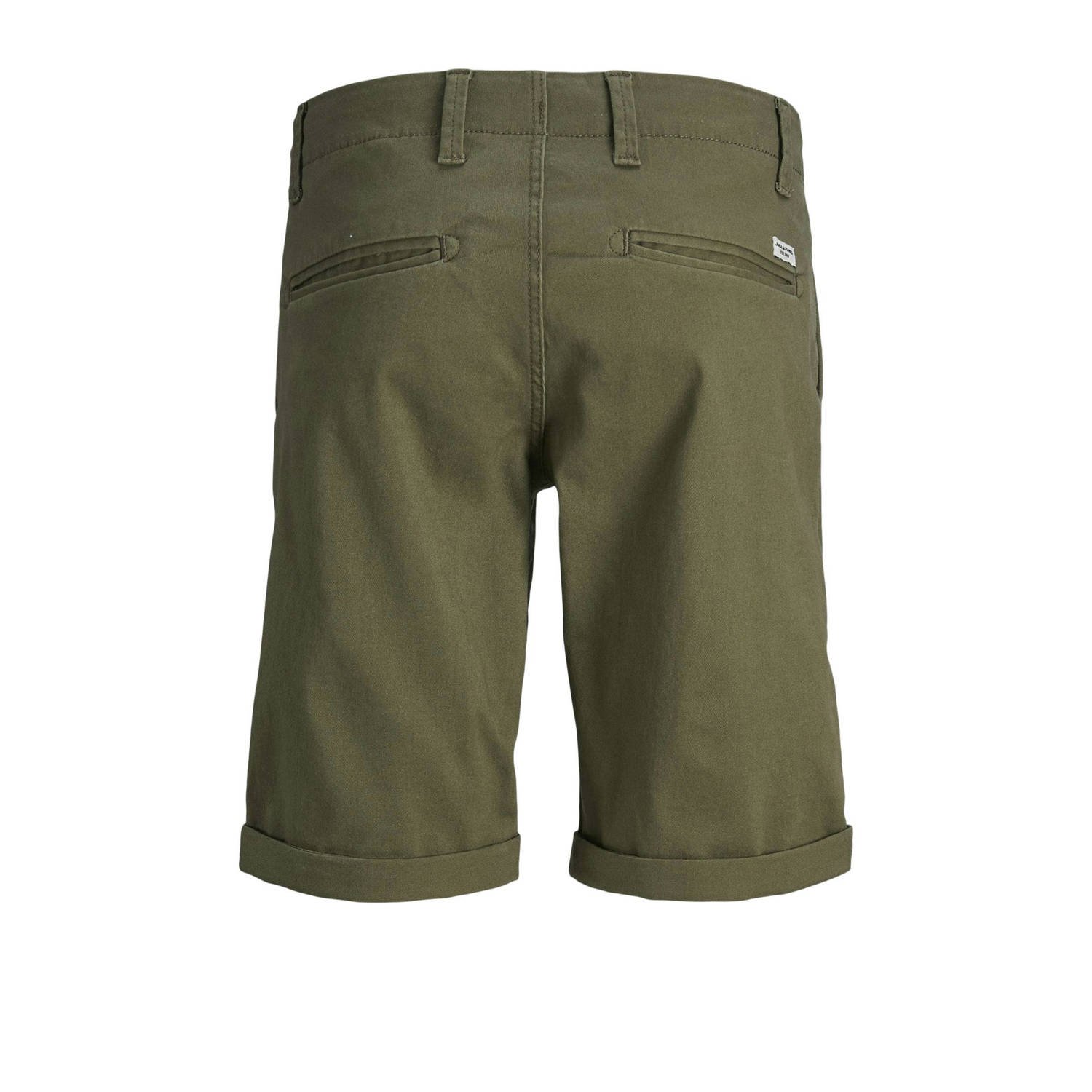 JACK & JONES JUNIOR chino short JPSTDAVID JJCHINO olijfgroen