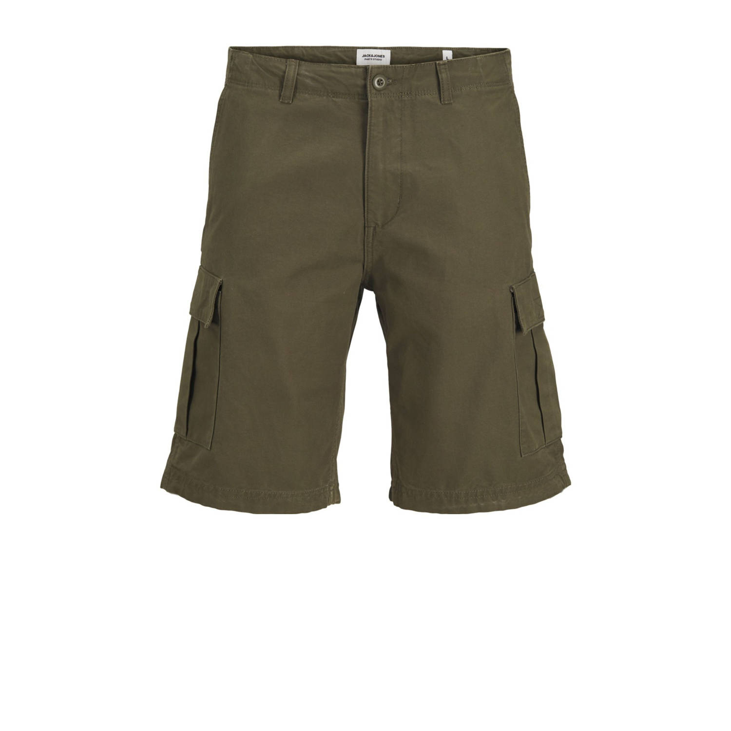 JACK & JONES JUNIOR loose cargo short olijfgroen