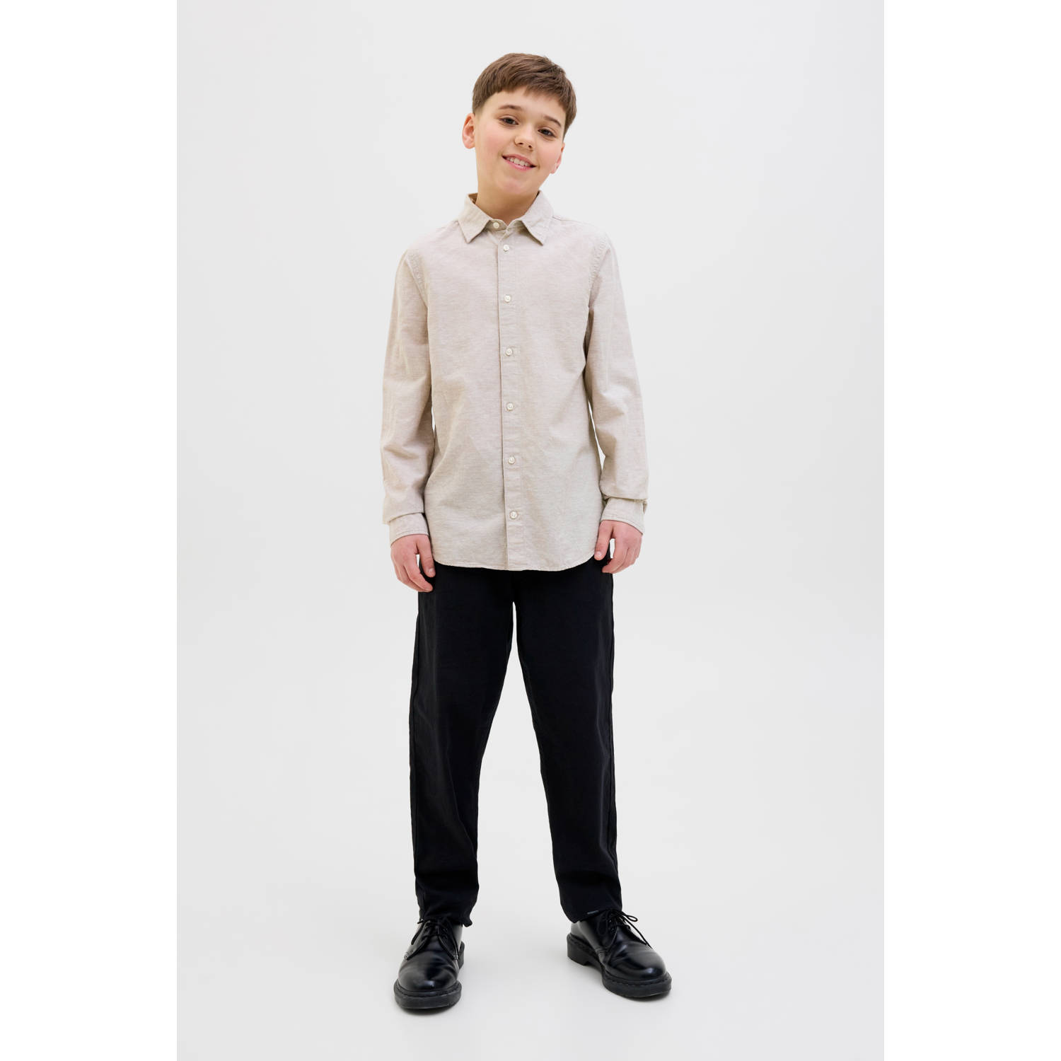 JACK & JONES JUNIOR overhemd beige