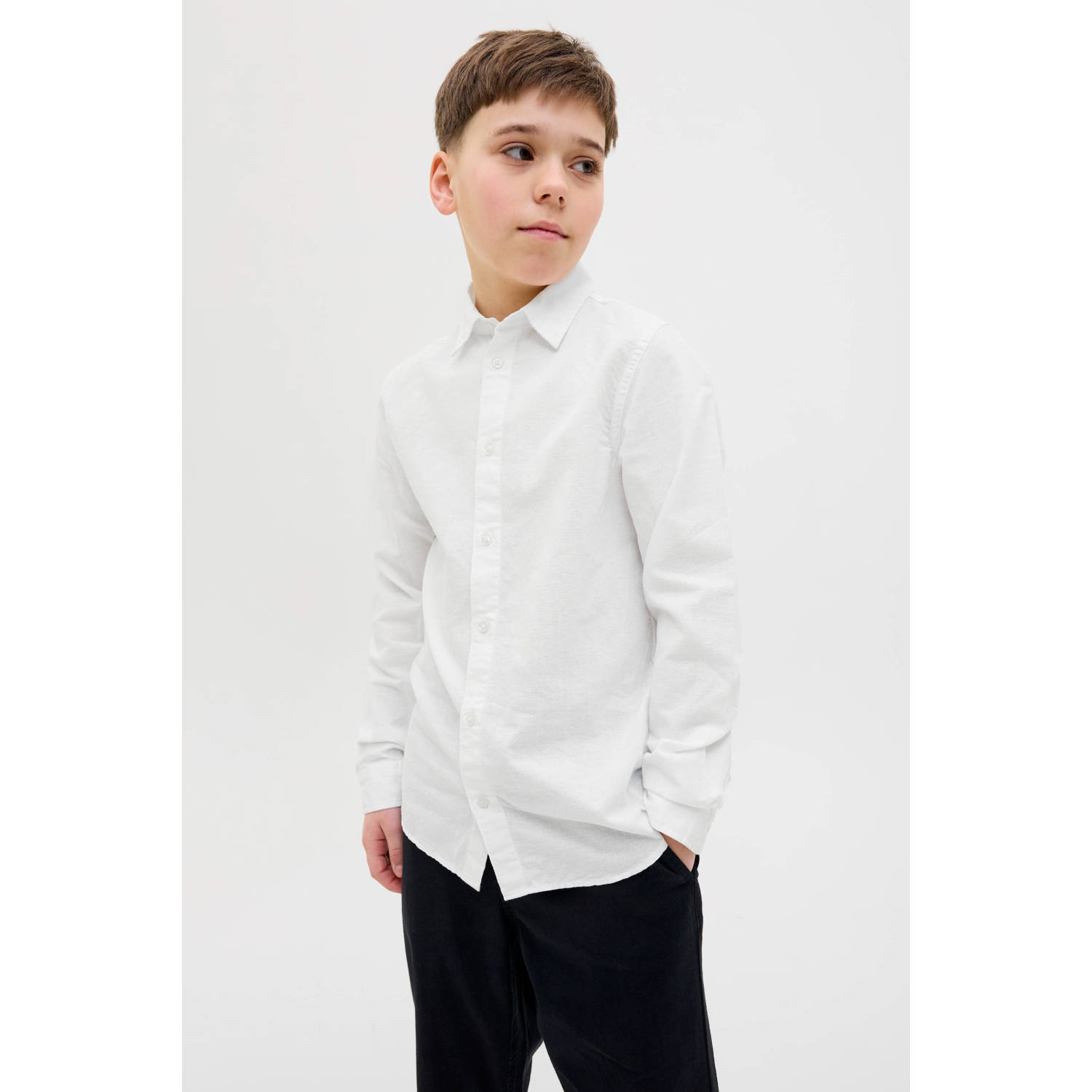 Jack & Jones Junior Overhemd met lange mouwen JJEBREEZE SHIRT LS SN JNR