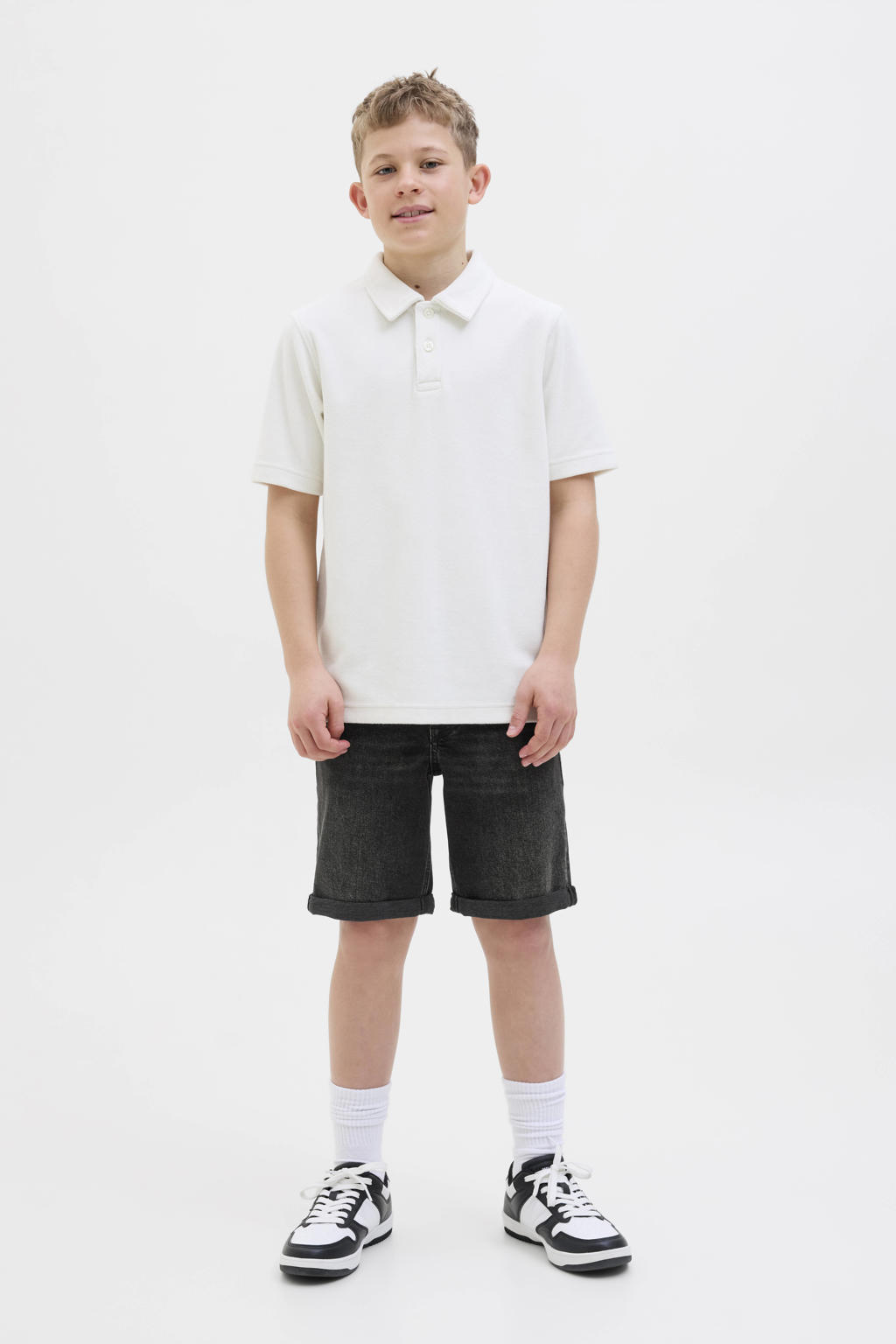 JACK & JONES JUNIOR regular denim short black denim