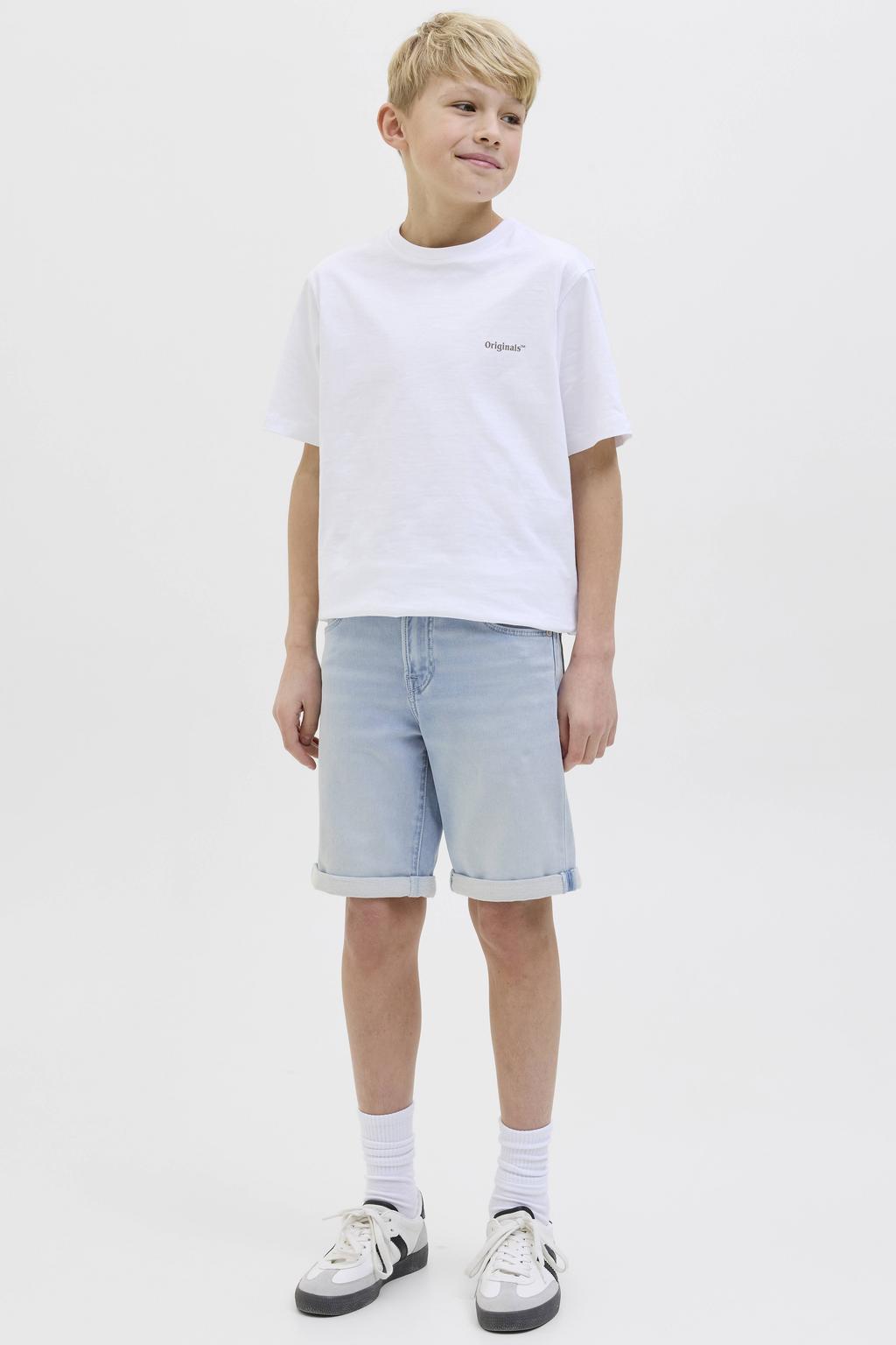 JACK & JONES JUNIOR denim short light blue denim