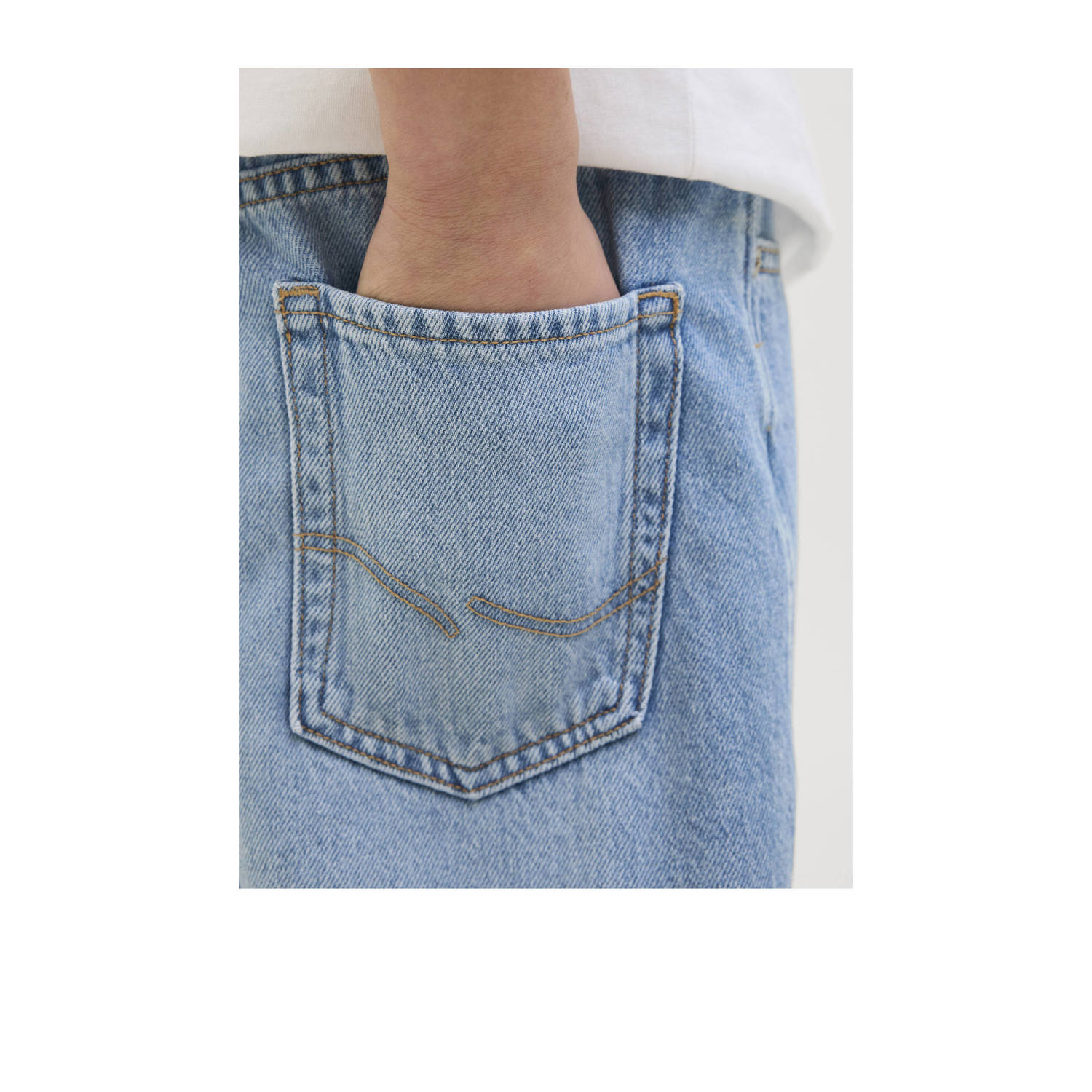 JACK & JONES JUNIOR denim short light blue denim