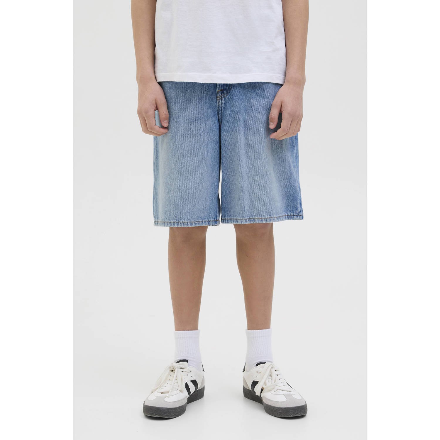 JACK & JONES JUNIOR denim short light blue denim