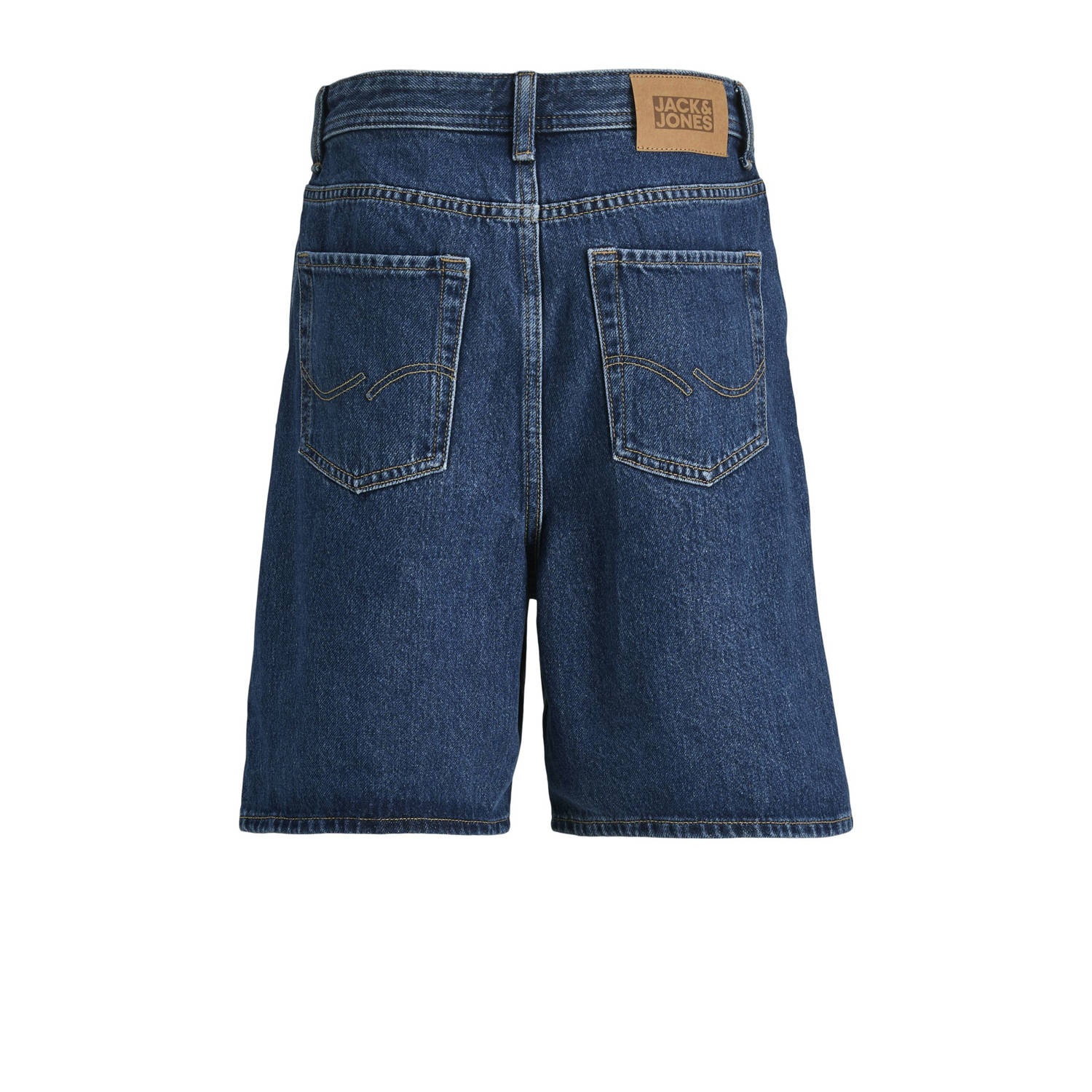 JACK & JONES JUNIOR denim short dark blue denim